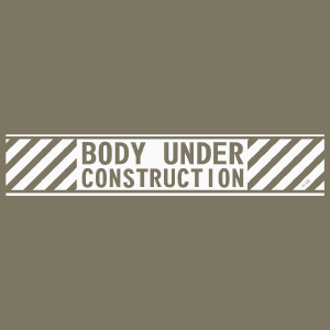 Body Under Construction - Męska Koszulka Khaki