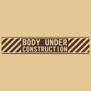 Body Under Construction - Męska Koszulka Piaskowa