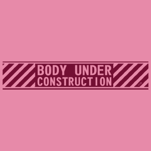 Body Under Construction - Damska Koszulka Różowa
