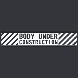 Body Under Construction - Męska Koszulka Szara
