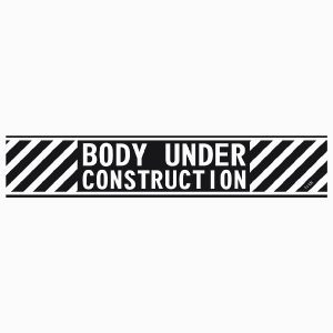 Body Under Construction - Poduszka Biała