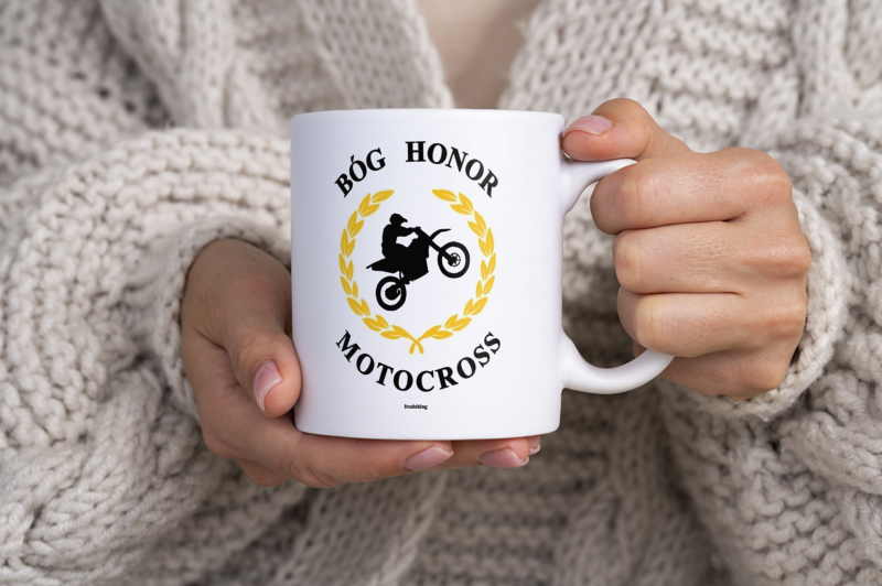 Bóg Honor Motocross - Kubek Biały