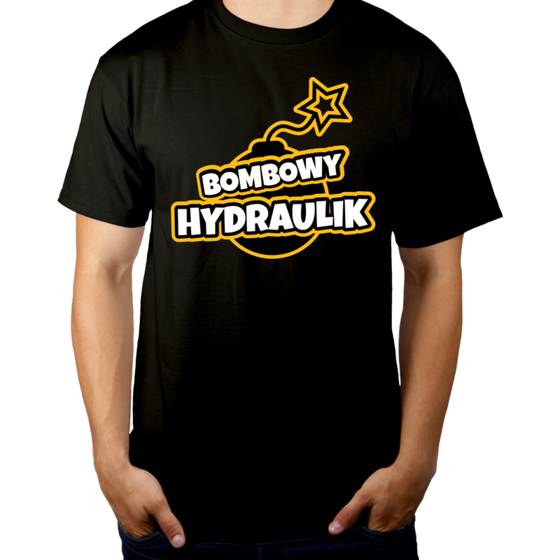 Bombowy Hydraulik - Męska Koszulka Czarna