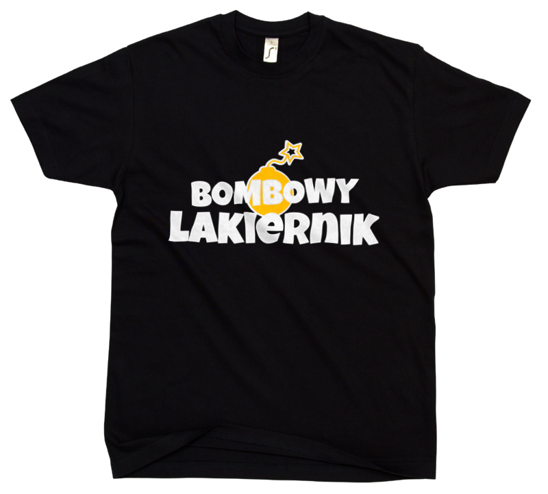 Bombowy Lakiernik - Męska Koszulka Czarna