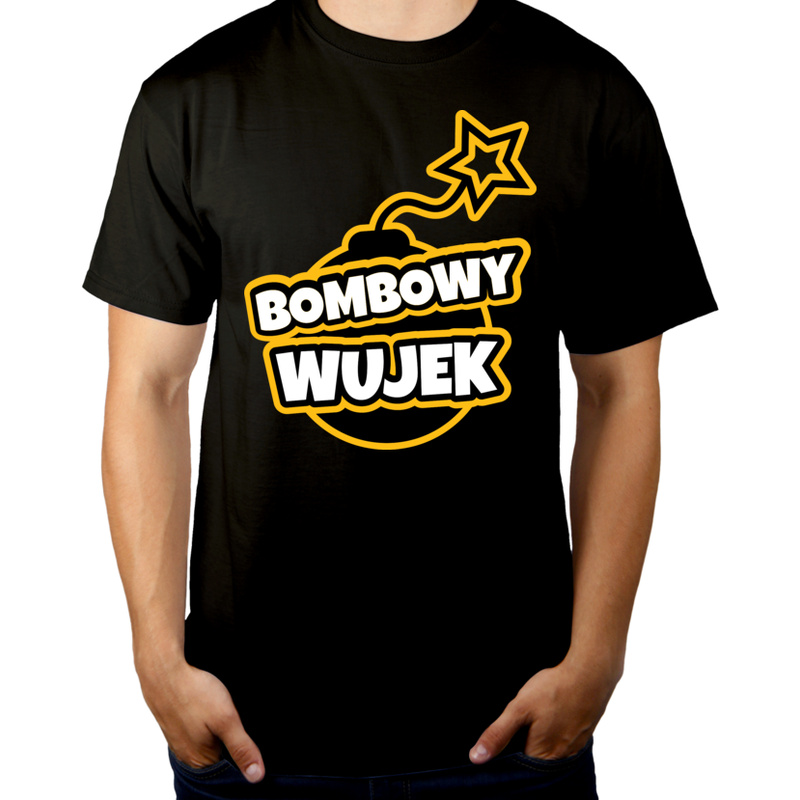 Bombowy Wujek - Męska Koszulka Czarna