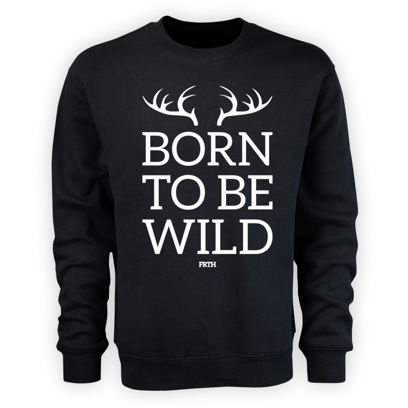Born To Be Wild - Męska Bluza Czarna