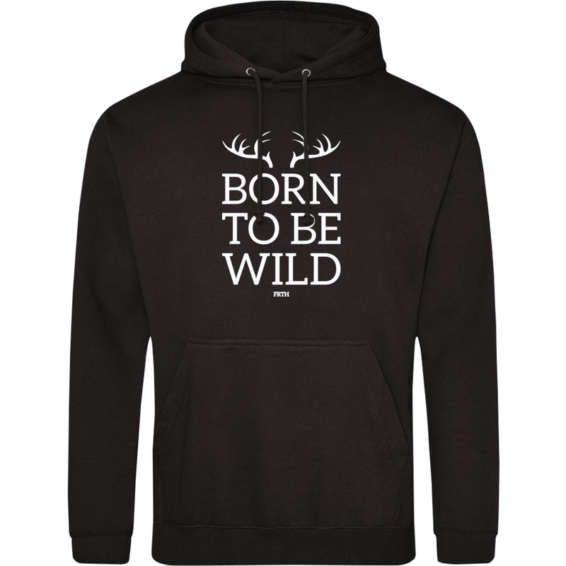 Born To Be Wild - Męska Bluza z kapturem Czarna