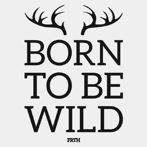 Born To Be Wild - Męska Koszulka Biała