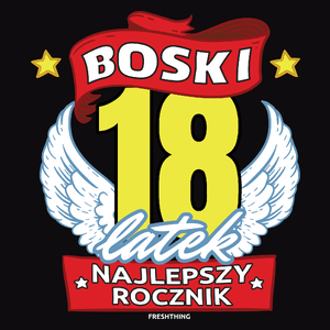 Boski 18Latek - Męska Koszulka Czarna