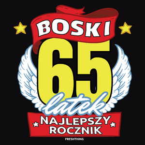 Boski 65Latek - Męska Koszulka Czarna