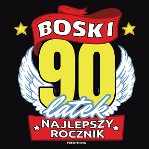 Boski 90Latek - Męska Koszulka Czarna