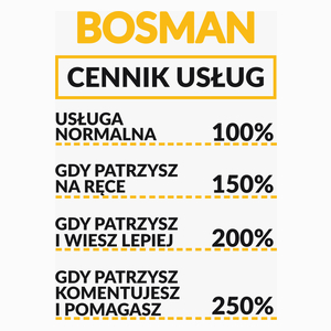 Bosman - Cennik Usług - Poduszka Biała