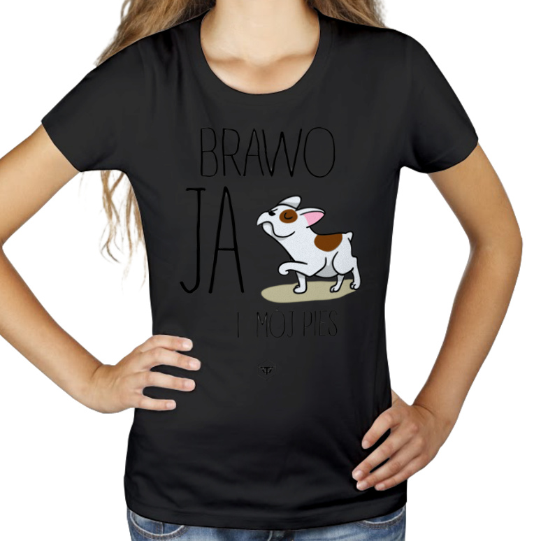 Brawo Ja I Mój Pies - Damska Koszulka Czarna