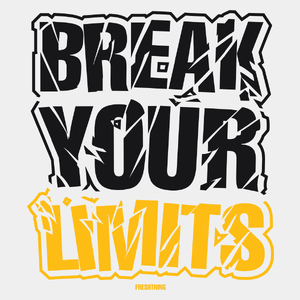 Break Your Limits - Męska Koszulka Biała