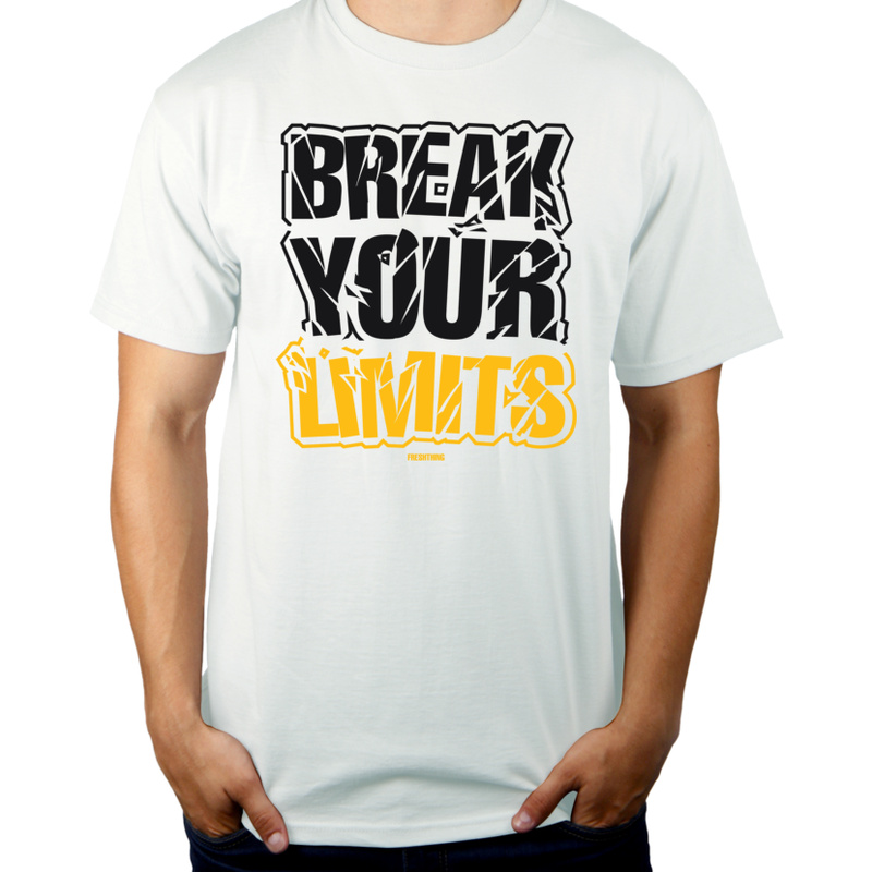 Break Your Limits - Męska Koszulka Biała