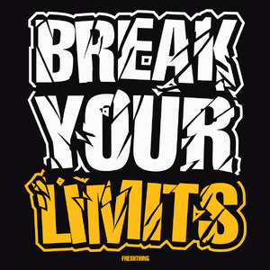 Break Your Limits - Męska Koszulka Czarna