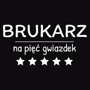 Brukarz Na 5 Gwiazdek - Męska Bluza Czarna