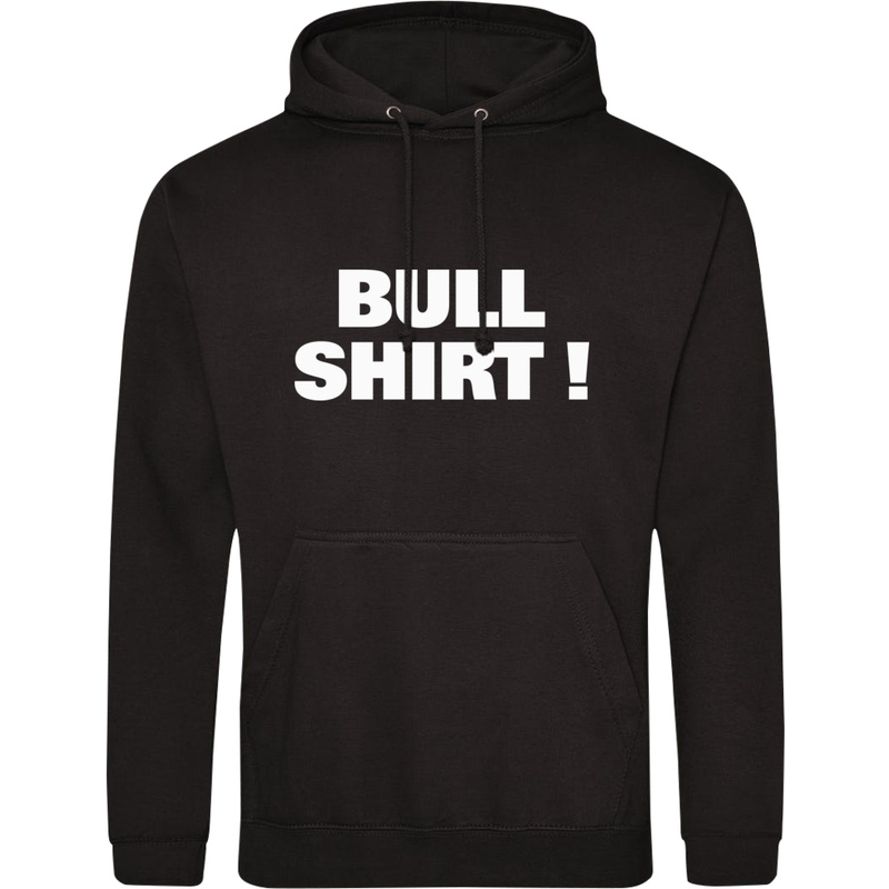 Bull Shirt - Męska Bluza z kapturem Czarna