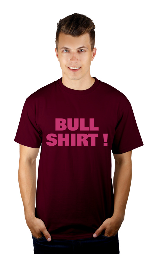 Bull Shirt - Męska Koszulka Burgundowa