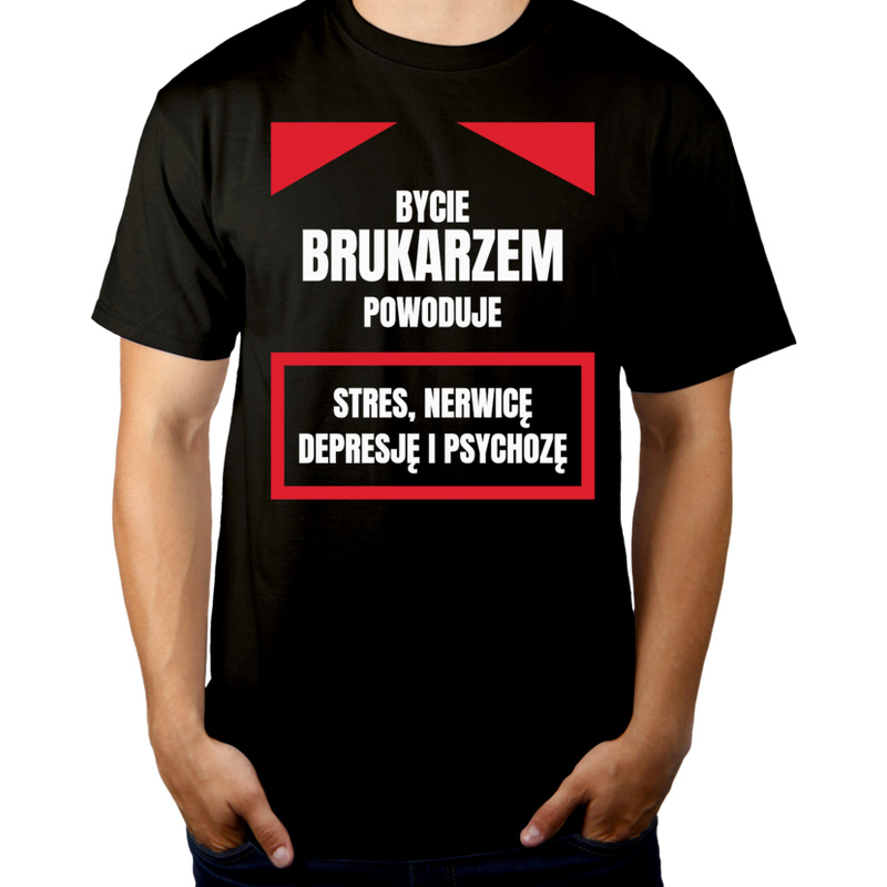 Bycie Brukarzem - Męska Koszulka Czarna
