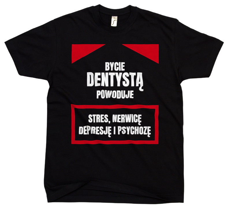 Bycie Dentystą - Męska Koszulka Czarna