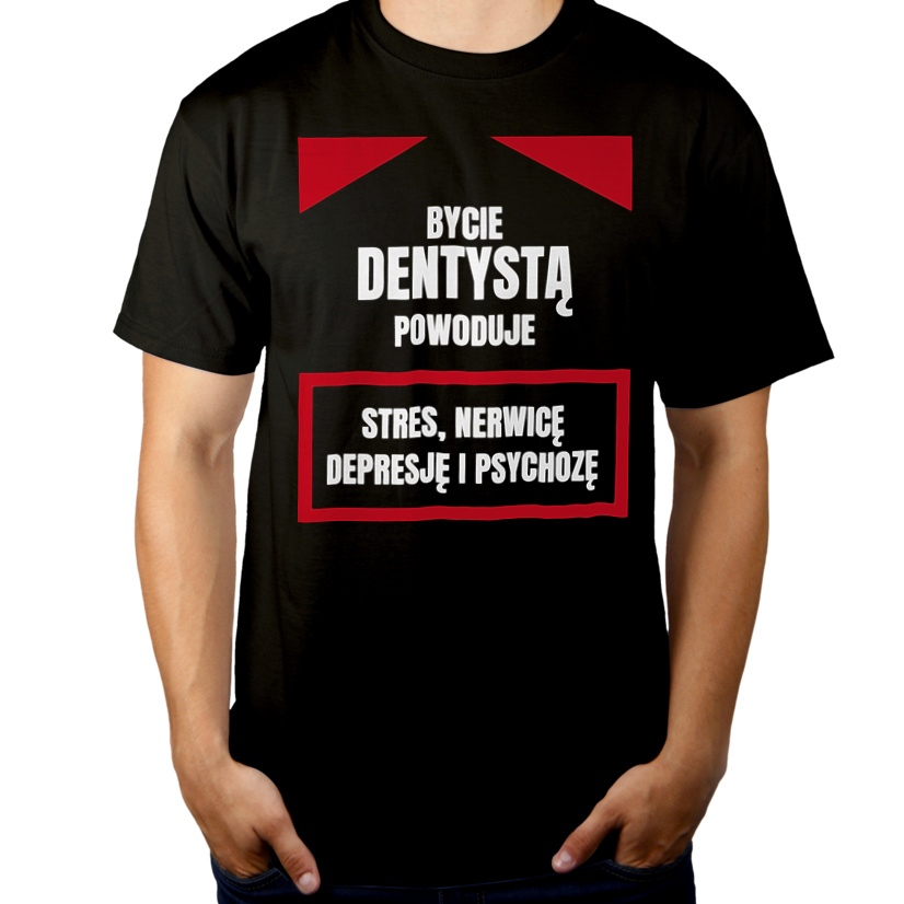 Bycie Dentystą - Męska Koszulka Czarna
