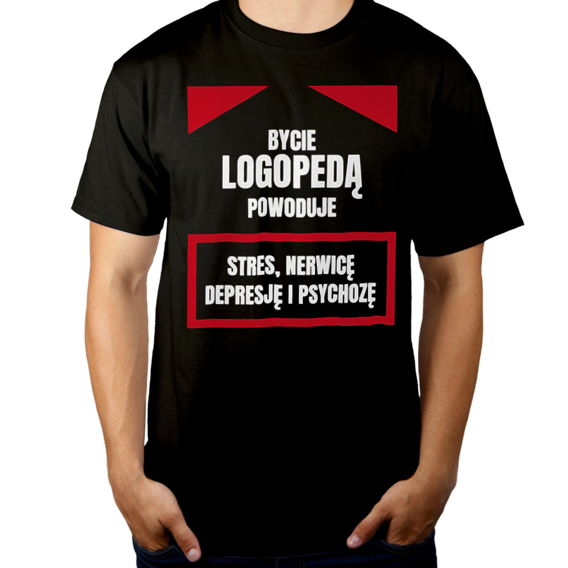 Bycie Logopedą - Męska Koszulka Czarna