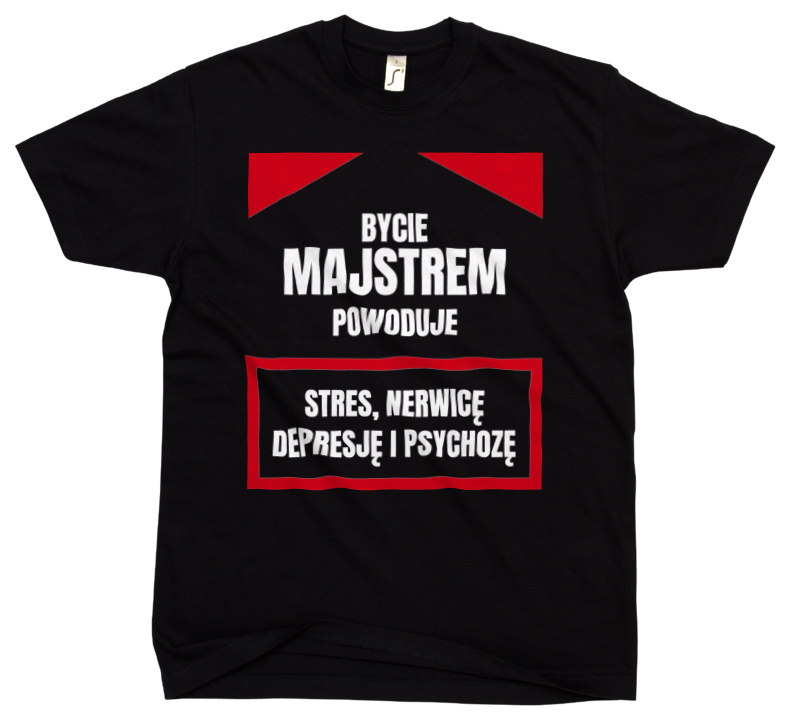 Bycie Majstrem - Męska Koszulka Czarna