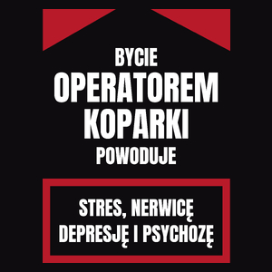 Bycie Operatorem Koparki - Męska Bluza z kapturem Czarna