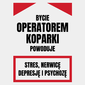 Bycie Operatorem Koparki - Męska Koszulka Biała