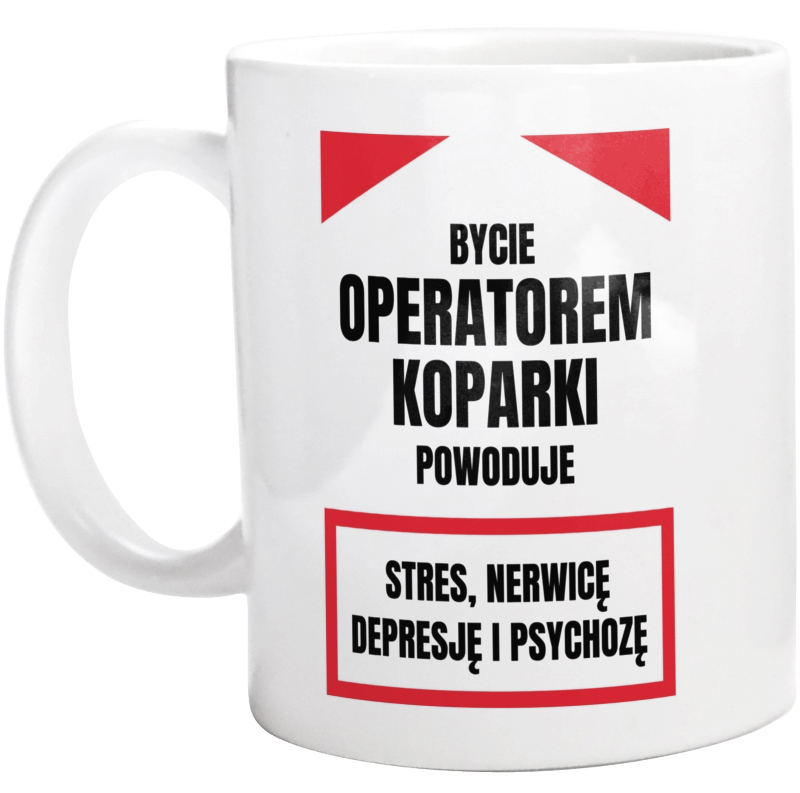 Bycie Operatorem Koparki - Kubek Biały
