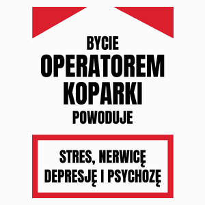 Bycie Operatorem Koparki - Poduszka Biała