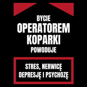 Bycie Operatorem Koparki - Torba Na Zakupy Czarna