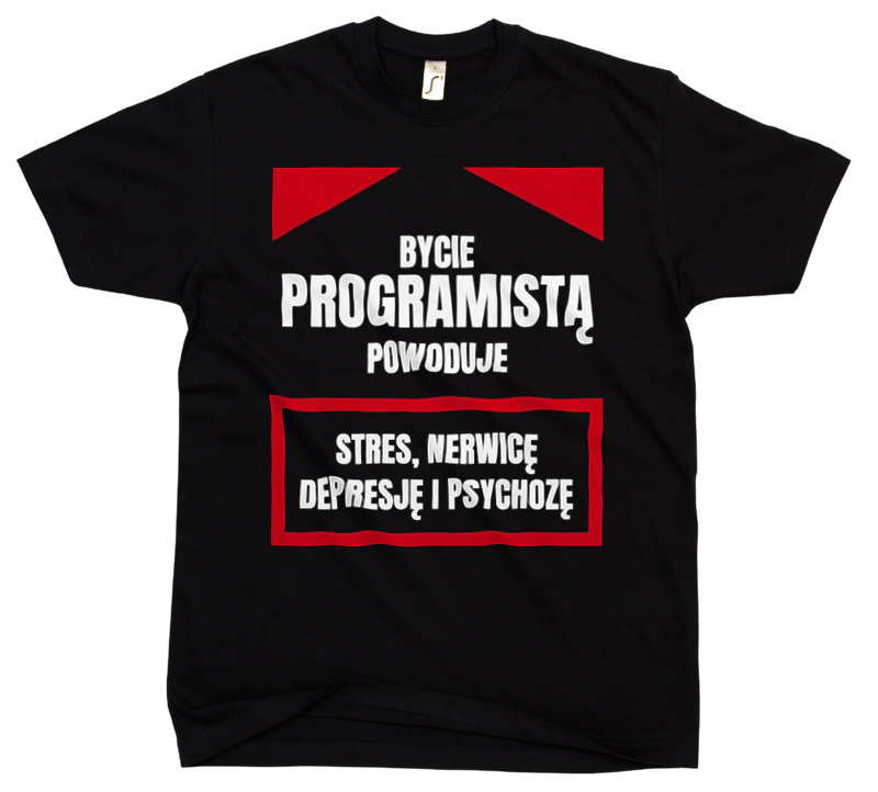 Bycie Programistą - Męska Koszulka Czarna