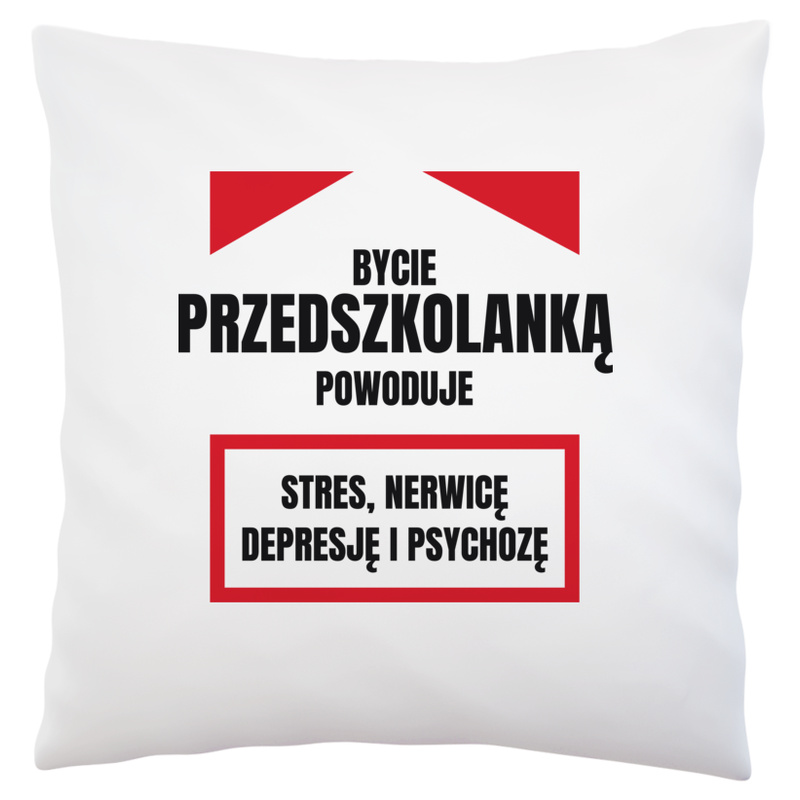 Bycie Przedszkolanką - Poduszka Biała