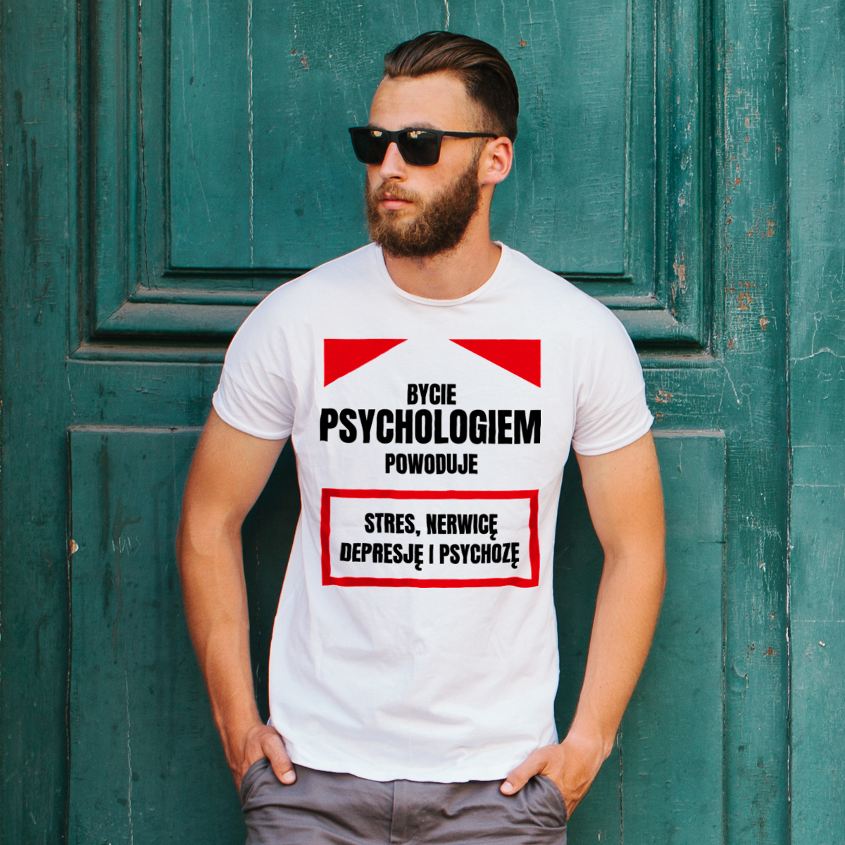 Bycie Psychologiem - Męska Koszulka Biała