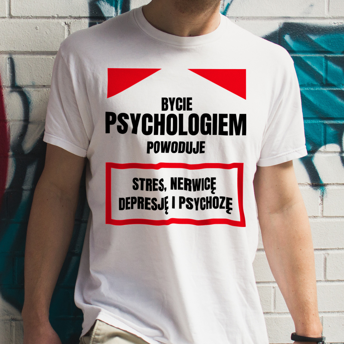 Bycie Psychologiem - Męska Koszulka Biała
