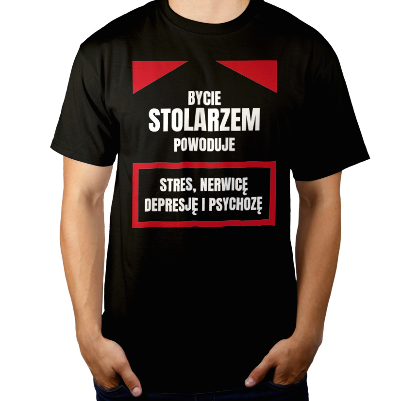 Bycie Stolarzem - Męska Koszulka Czarna
