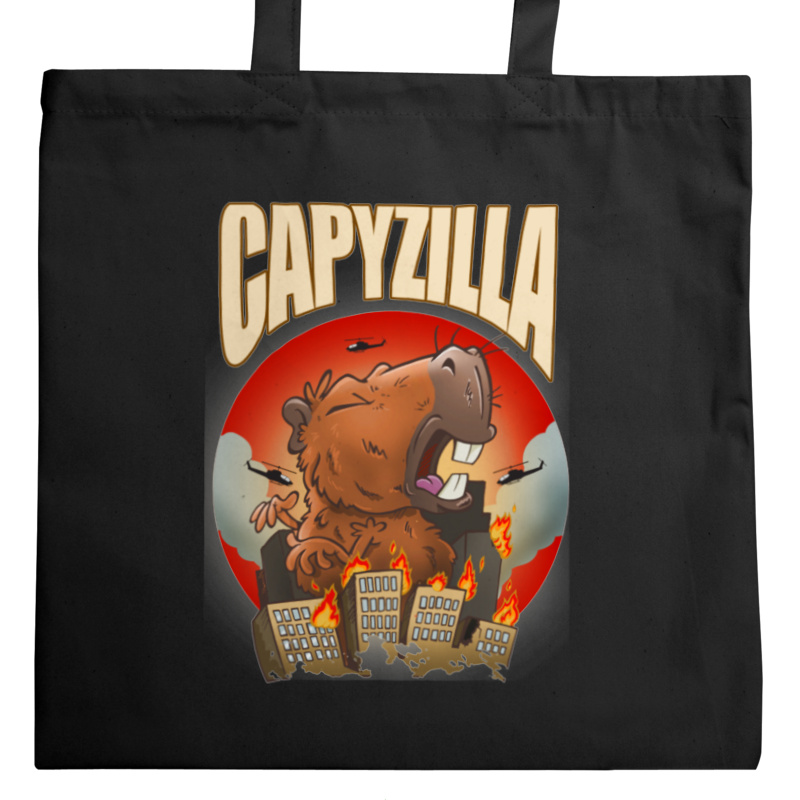 Capyzilla kapibara capybara - Torba Na Zakupy Czarna