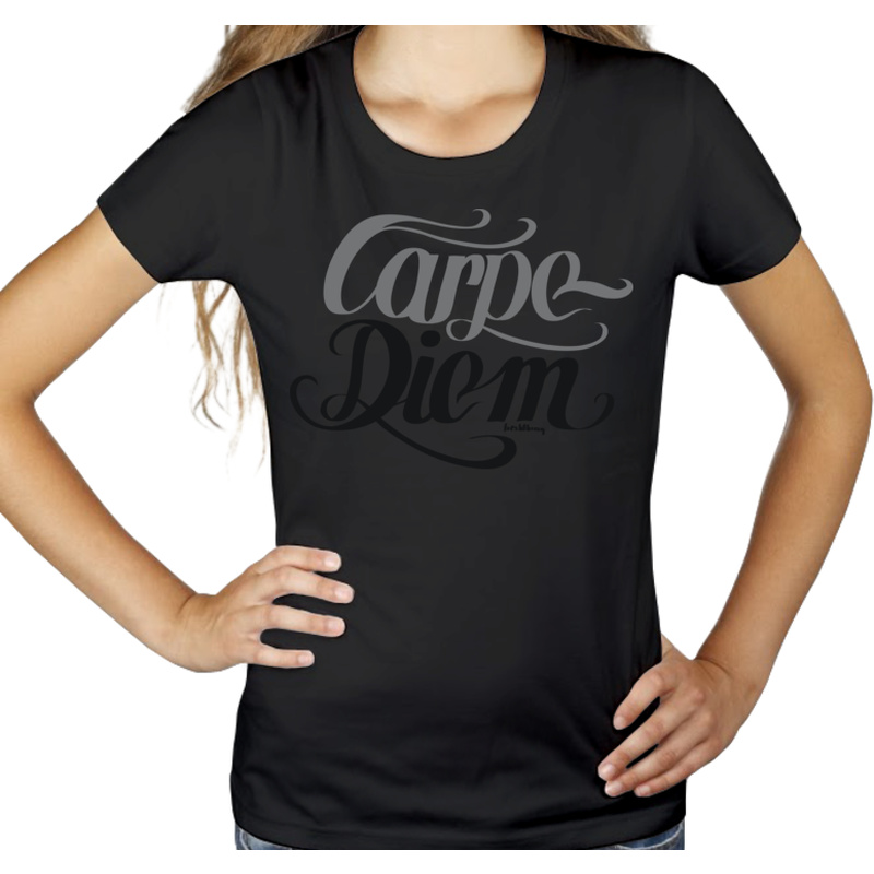 Carpe Diem - Damska Koszulka Czarna