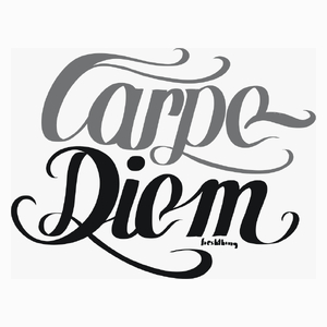 Carpe Diem - Poduszka Biała