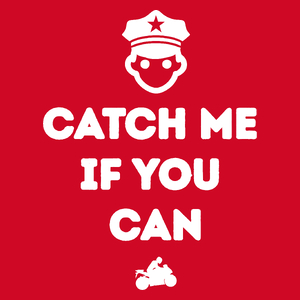 Catch Me If You Can - Męska Koszulka Czerwona
