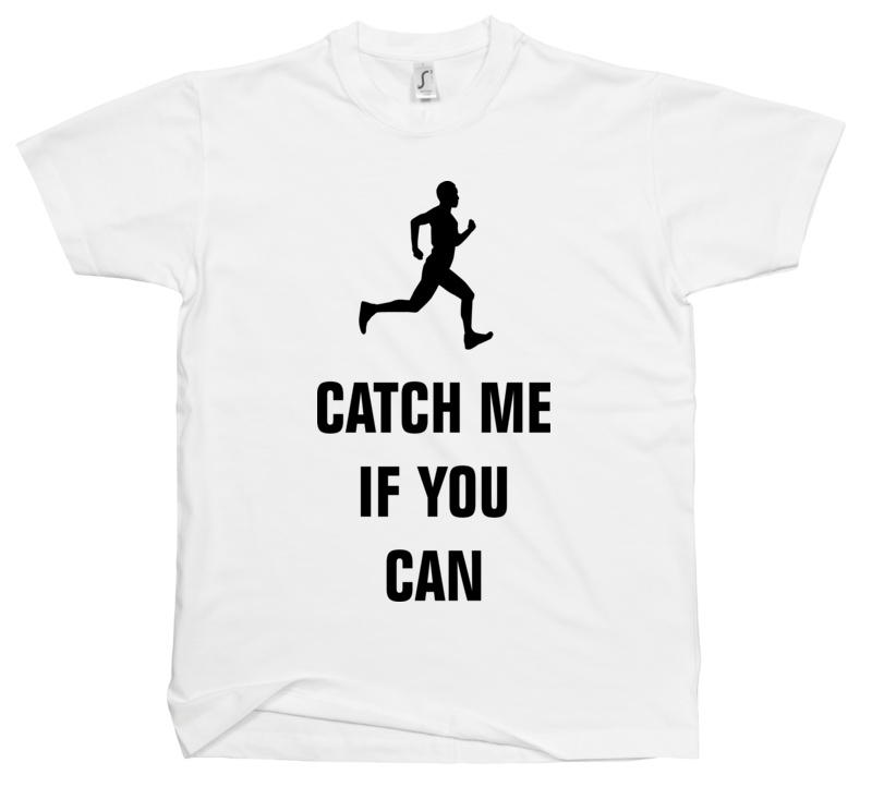 Catch Me If You Can - Runner - Męska Koszulka Biała