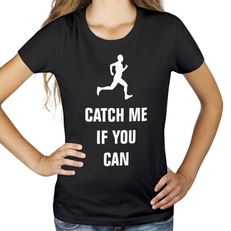 Catch Me If You Can - Runner - Damska Koszulka Czarna