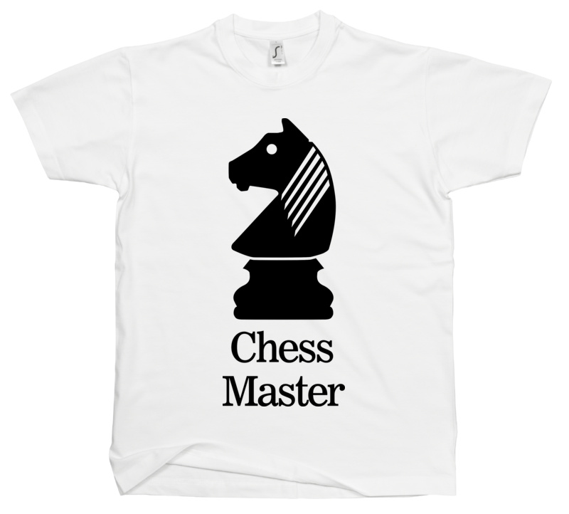 Chess Master - Męska Koszulka Biała