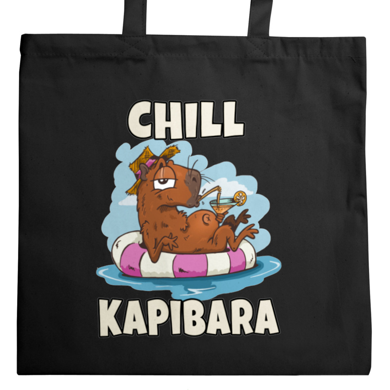 Chill Kapibara - Torba Na Zakupy Czarna