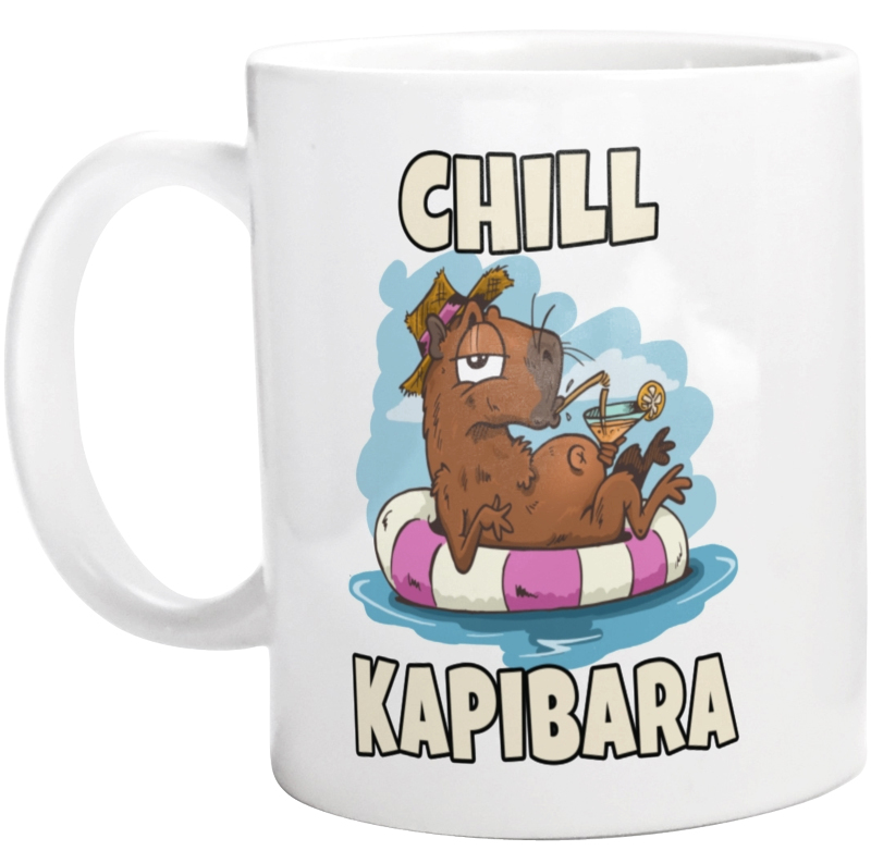 Chill Kapibara - Kubek Biały