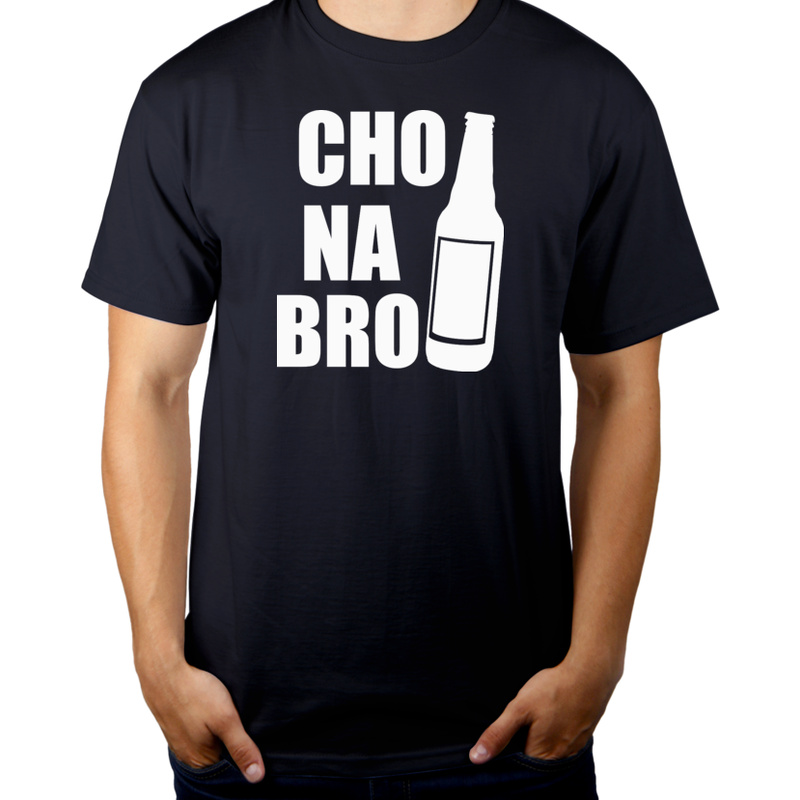 Cho Na Bro - Męska Koszulka Ciemnogranatowa