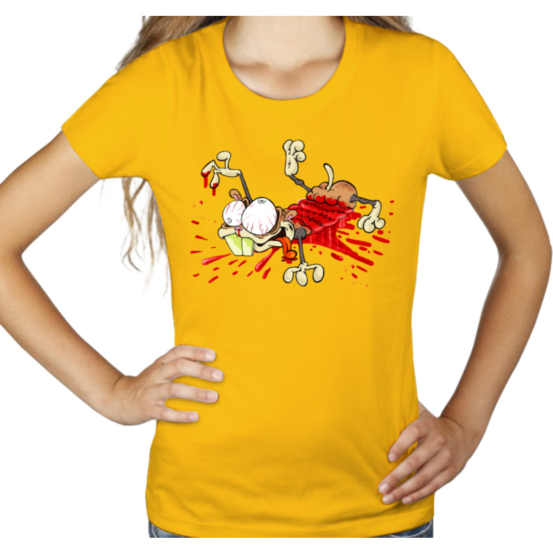 Chomik - Damska Koszulka Żółta
