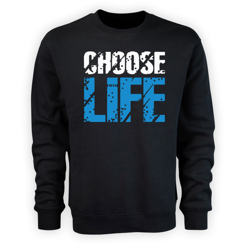 Choose Life - Męska Bluza Czarna